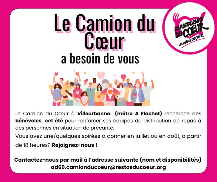 Le Camion Du Cœur A Besoin De Vous Les Restos RhÔne